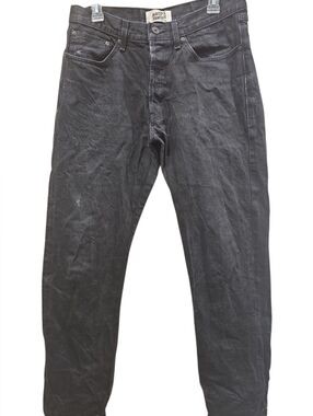 Naked & Famous Jeans - True Guy - Size 34 - Solid Black Selvedge